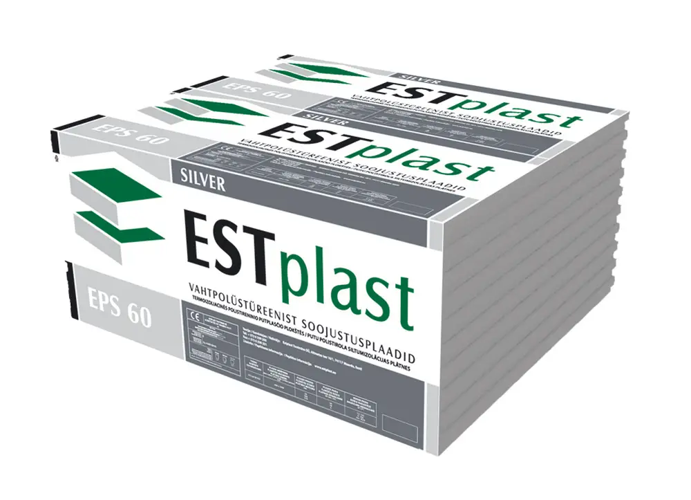 Vahtplast EPS 60 silver pakendatud originaalpakendis. Tootja ESTplast.